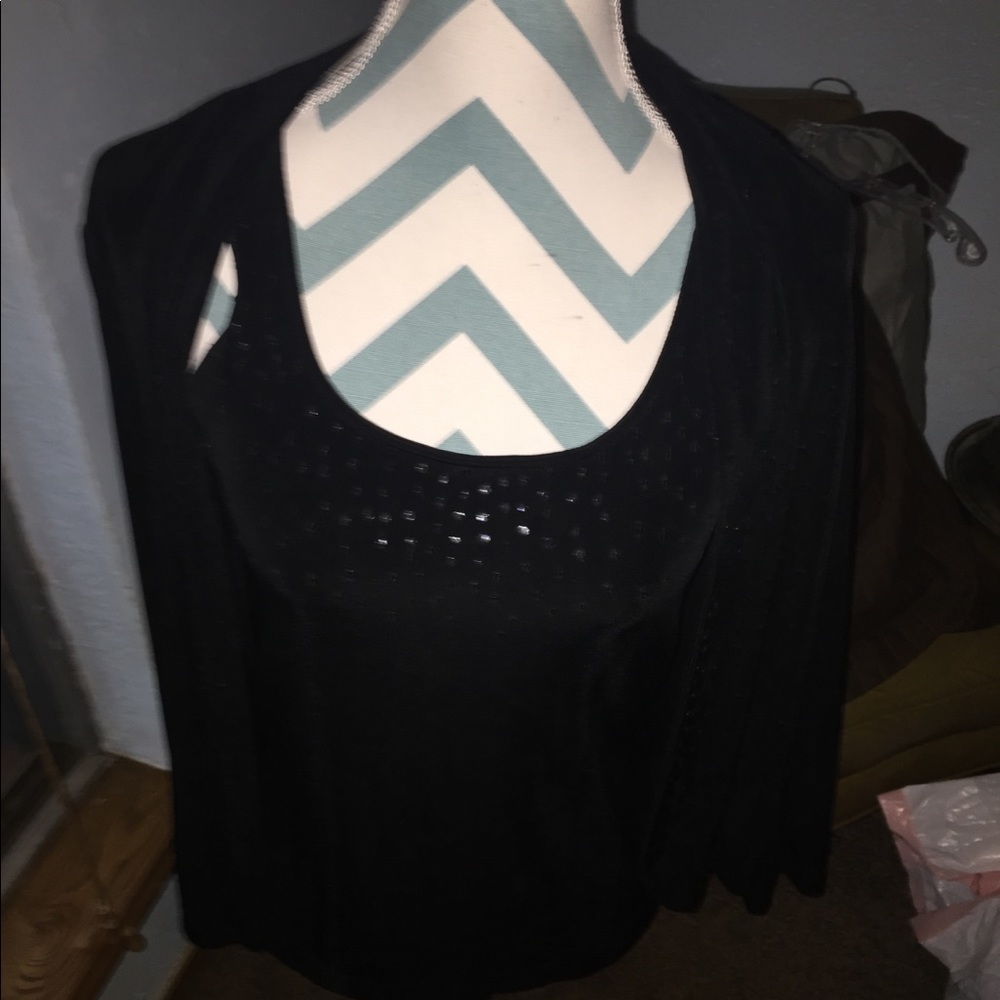 Chico’s night sparkle shell and jacket